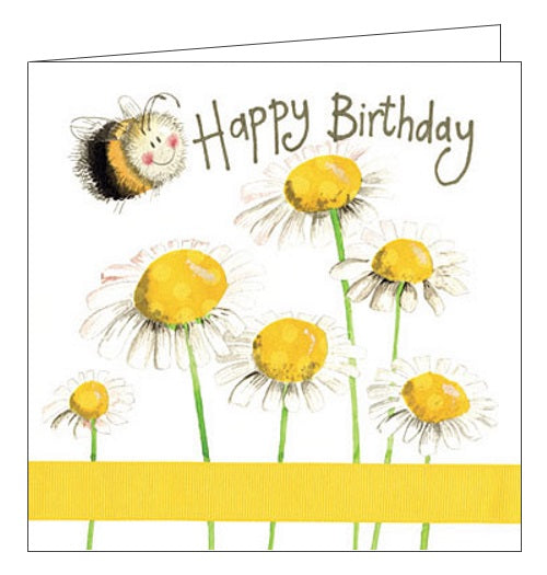 Alex Clark Happy Birthday bees flowers floral nature Busy Birthday Birthday cards for her Nickery Nook 