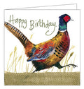 Alex Clark Happy Birthday fun and game for him Nature Countryside pheasants birds Happy Birthday card Nickery Nook