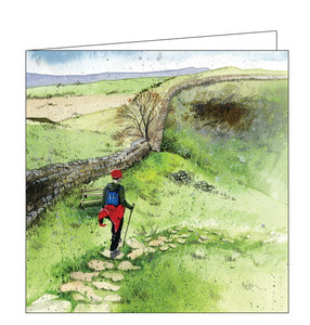 Alex Clark country hike countryside blank card Nickery Nook