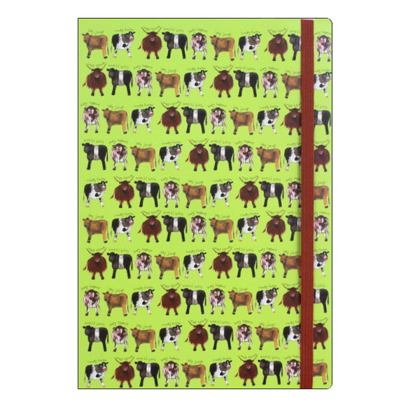 Alex Clark cow collection a5 lined notebook Nickery Nook a