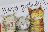 Alex Clark for her Happy Birthday trio of cats cute Happy Birthday card Nickery Nook