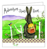 Alex Clark for her for him adventure hiking walking nature blank card Nickery Nook