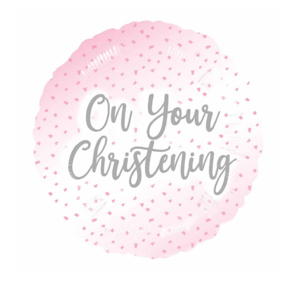 On your Christening- Helium Filled Balloon