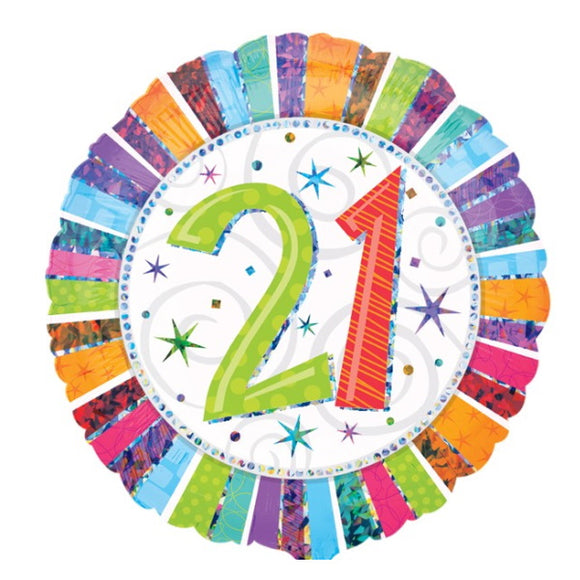 21st Birthday -Helium Balloon
