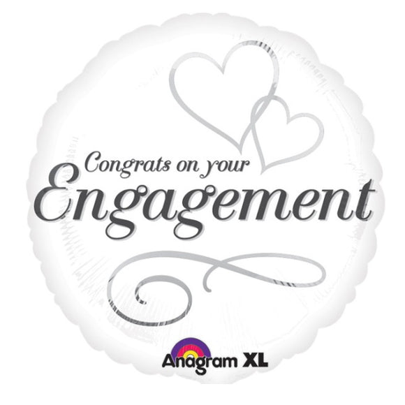 Congrats on your engagement - Helium Filled Balloon