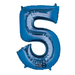 5 - Large Blue Helium-Filled Balloon