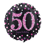 50th Birthday Helium Balloons - Various Designs