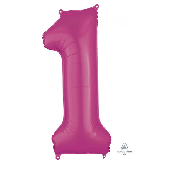1 - Large Pink Helium-Filled Balloon