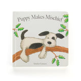 Just the present for cheeky babies, 'Puppy Makes Mischief' is so much fun. Slide down bannisters with this dizzy dog, as he plays and waits for his pal to come home. A tough board book with a tender heart - perfect for little readers.