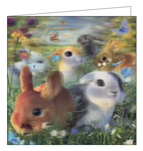 Bunnies - 3D Live Life Cards