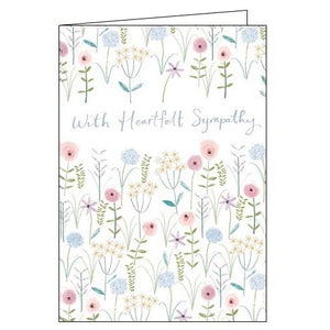 Card Mix With Heartfelt Sympathy thinking of you flowers sympathy card Nickery Nook