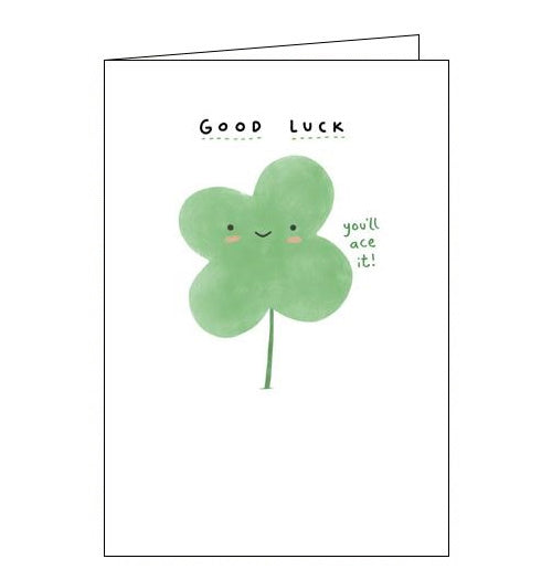 Cardmix four leaf clover good luck card Nickery Nook