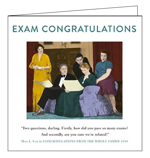 How did you pass so many exams? - congratulations card
