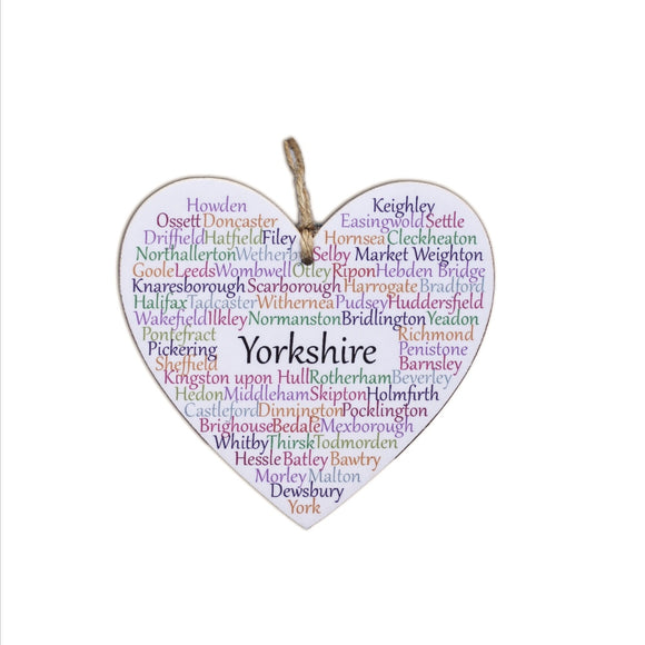 Yorkshire Wooden Hearts