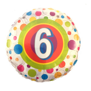 6th Birthday Helium Balloons - Various Designs