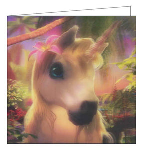 Cute Unicorn - 3D Live Life Cards