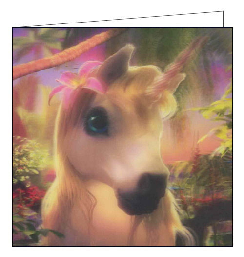 Cute Unicorn - 3D Live Life Cards