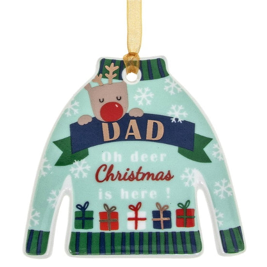 Dad - Christmas jumper hanging decorations
