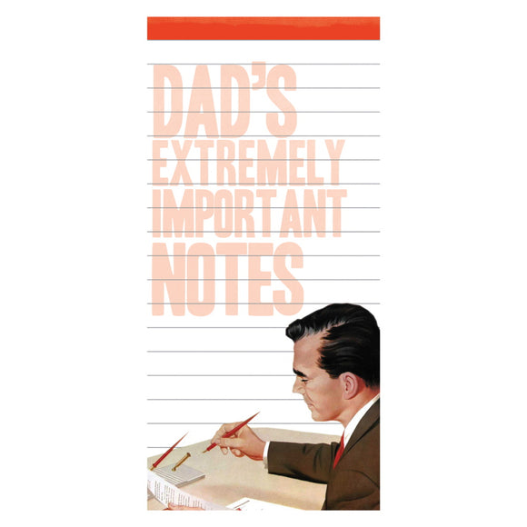 Dad's Extremely Important Notes - Magnetic Listpad