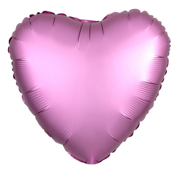 Flamingo Pink Heart - Helium-Filled Balloon