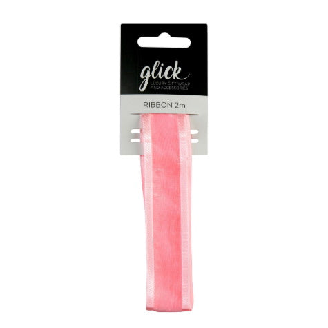 Glick baby pink 2m ribbon