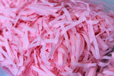 Glick baby pink shredded tissue paper close up