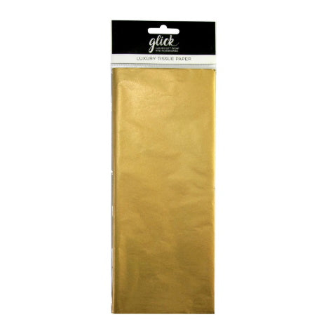 Glick metallic gold tissue paper