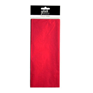 Glick red tissue paper
