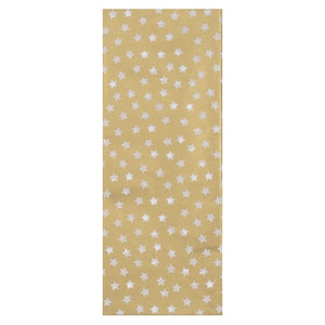 This pack of metallic gold tissue paper is perfect for wrapping gifts, cushioning delicate items and adding a pop of colour to Christma gift bags.