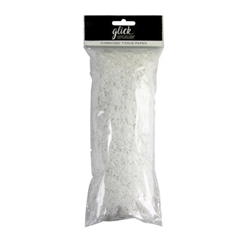 This packet of white shredded tissue paper is perfect for cushioning delicate items and adding a pop of colour to gift bags and homemade hampers.