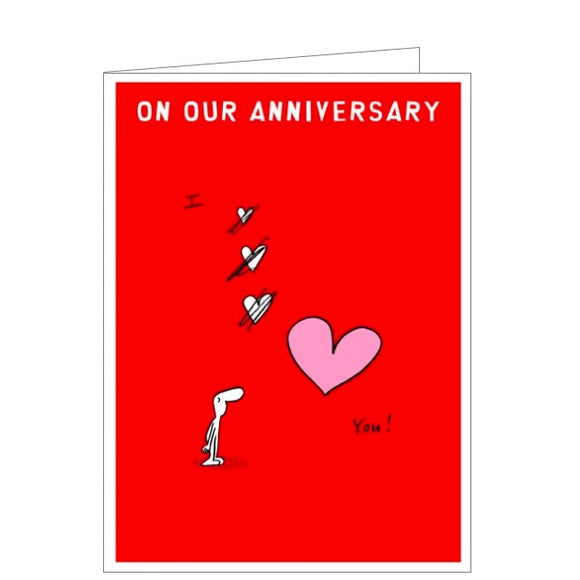 On our Anniversary card