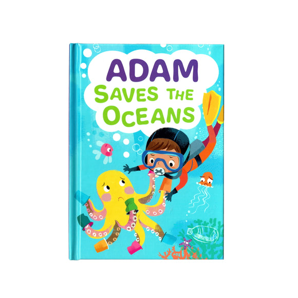 You can lead the charge, Adam. It's your time to be brave. Be the Guardian of the Seas and save the rolling waves.  These personalised story books are both fun and educational. Written by J. D. Green, with illustrations by Ela Smietanka this children's story book makes you the star with an important story about saving the oceans and understanding the cost of single-use plastics.