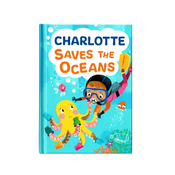 You can lead the charge, Charlotte. It's your time to be brave. Be the Guardian of the Seas and save the rolling waves.  These personalised story books are both fun and educational. Written by J. D. Green, with illustrations by Ela Smietanka this children's story book makes you the star with an important story about saving the oceans and understanding the cost of single-use plastics.