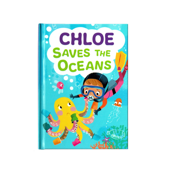 You can lead the charge, Chloe. It's your time to be brave. Be the Guardian of the Seas and save the rolling waves.  These personalised story books are both fun and educational. Written by J. D. Green, with illustrations by Ela Smietanka this children's story book makes you the star with an important story about saving the oceans and understanding the cost of single-use plastics.