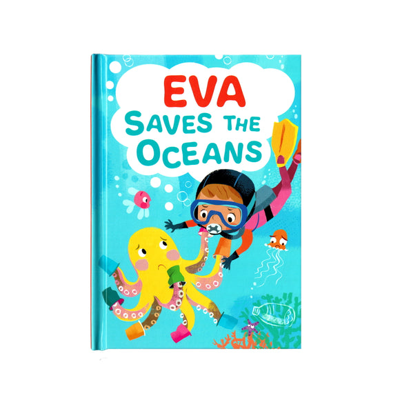 You can lead the charge, Eva. It's your time to be brave. Be the Guardian of the Seas and save the rolling waves.  These personalised story books are both fun and educational. Written by J. D. Green, with illustrations by Ela Smietanka this children's story book makes you the star with an important story about saving the oceans and understanding the cost of single-use plastics.