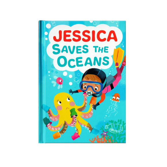You can lead the charge, Jessica. It's your time to be brave. Be the Guardian of the Seas and save the rolling waves.  These personalised story books are both fun and educational. Written by J. D. Green, with illustrations by Ela Smietanka this children's story book makes you the star with an important story about saving the oceans and understanding the cost of single-use plastics.