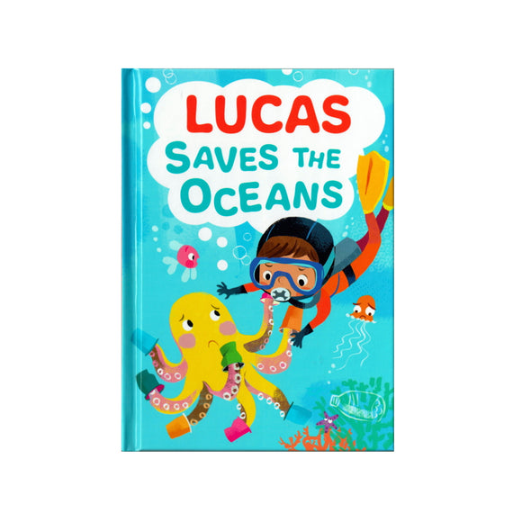 You can lead the charge, Lucas. It's your time to be brave. Be the Guardian of the Seas and save the rolling waves.  These personalised story books are both fun and educational. Written by J. D. Green, with illustrations by Ela Smietanka this children's story book makes you the star with an important story about saving the oceans and understanding the cost of single-use plastics.