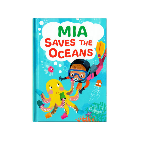 You can lead the charge, Mia. It's your time to be brave. Be the Guardian of the Seas and save the rolling waves.  These personalised story books are both fun and educational. Written by J. D. Green, with illustrations by Ela Smietanka this children's story book makes you the star with an important story about saving the oceans and understanding the cost of single-use plastics.
