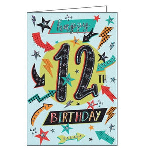Happy 12th Birthday Card