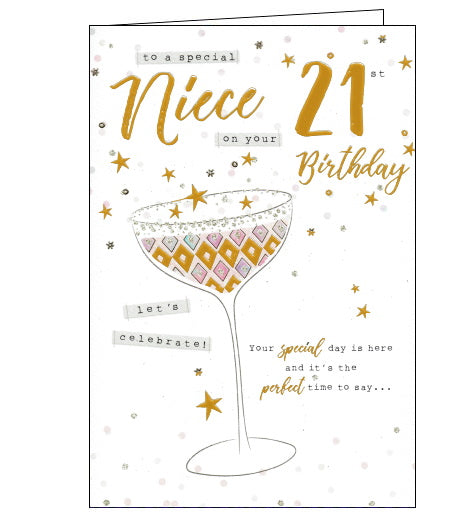 ICG 21st birthday card for niece
