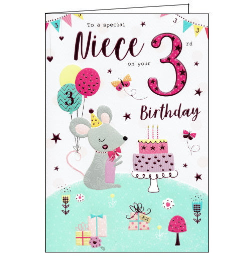 ICG 3rd birthday card for niece