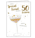 ICG 50th birthday card for a special friend