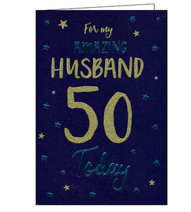 ICG 50th birthday card for husband