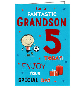 ICG 5th birthday card for grandson