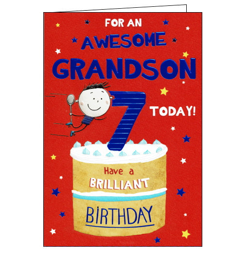 ICG 7th birthday card for grandson