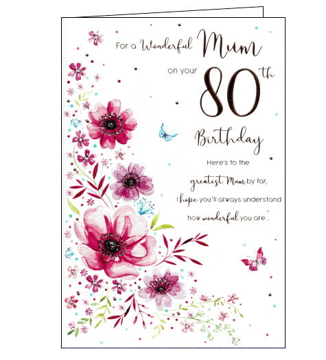 ICG 80th birthday card for mum