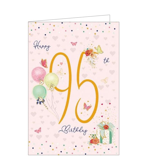 The text on the front of this 95th birthday card reads 