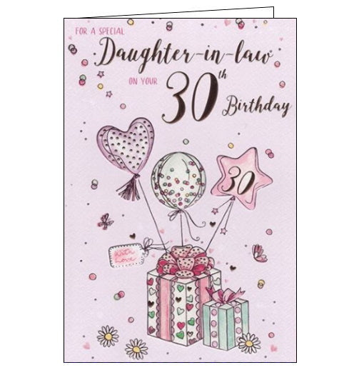 Special Daughter-in-Law on your 30th Birthday card