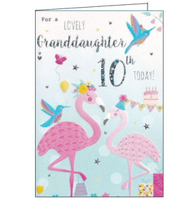 Lovely Granddaughter on your 10th Birthday card