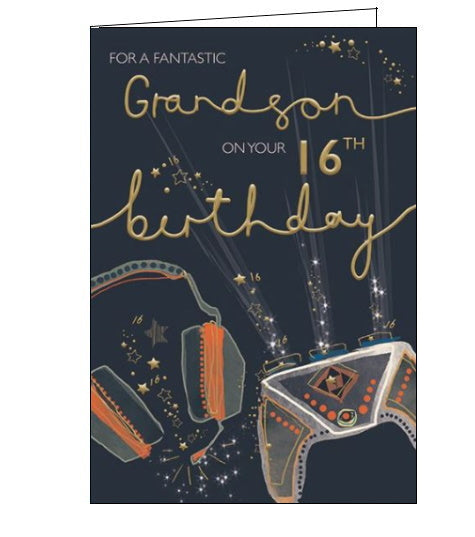 For a Fantastic Grandson 16th Birthday card